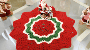 Centro de mesa de crochê para o Natal: Passo a passo