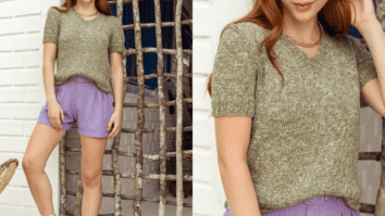 camisa militar em tricô