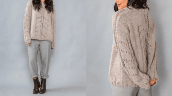 Blusão rendado em tricô: Passo a passo