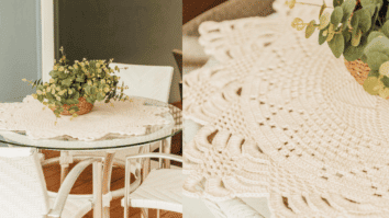 faça de um jeito fácil e simples o centro de mesa de crochê: Passo a passo com gráficos
