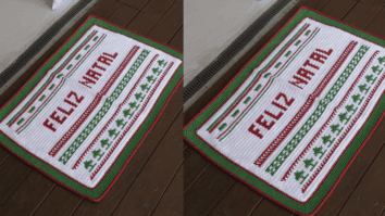 Arrase no natal com o tapete feliz natal: Passo a passo com gráficos