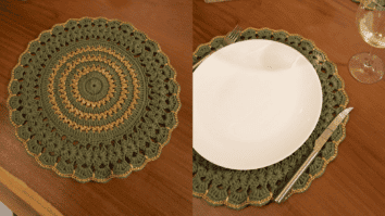Arrase no natal com o sousplat christmas de crochê: Passo a passo com gráficos