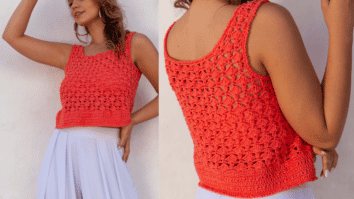 fique linda no verão com a regata de crochê: Passo a passo com gráficos