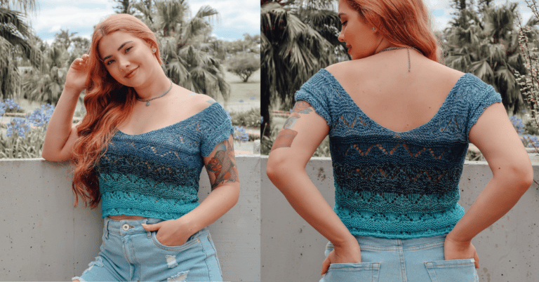 Sensação do verão blusinha caída de tricô: Passo a passo com gráficos