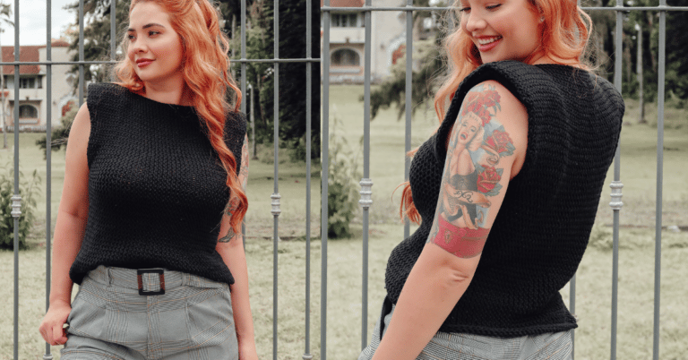 Arrase no verão com a blusinha sem manga de tricô: Passo a passo com gráficos