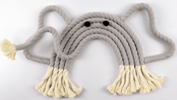 Decoração de elefante em macramê fácil e prático: Passo a passo