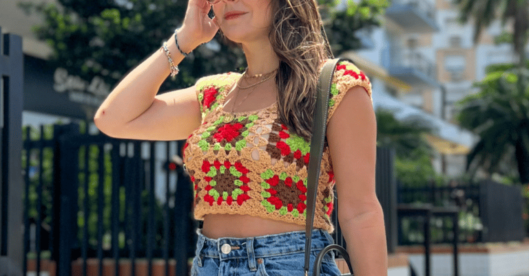 Cropped colorido para o verão em crochê: Passo a passo da receita