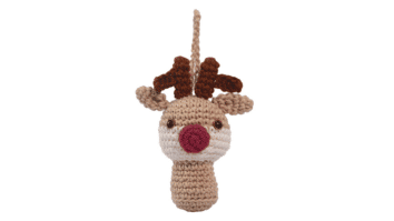 Faça o enfeite natalino de rena em crochê: Passo a passo da receita