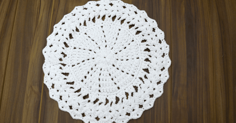 Faça o lindo sousplat de crochê branco : Passo a passo com gráfico