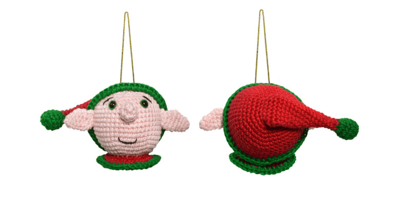 Enfeite amigurumi de duende em crochê: Passo a passo da receita