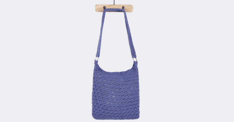 Faça a linda bolsa azul em crochê: Passo a passo da receita