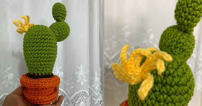 Faça o lindo amigurumi de cacto em crochê: Passo a passo da receita