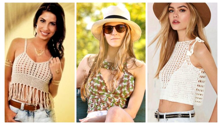 20 Croppeds de Crochê : Modelos com Gráficos para Começar o Seu Agora