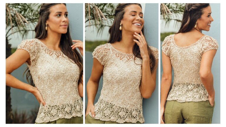 Blusa de Crochê com Linha Susi: Receita e gráfico
