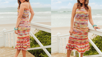 Faça o lindo vestido saída de praia em crochê: Passo a passo com gráficos