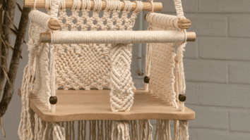 Decore a sua casa com o balanço infantil em macramê: Passo a passo com gráficos