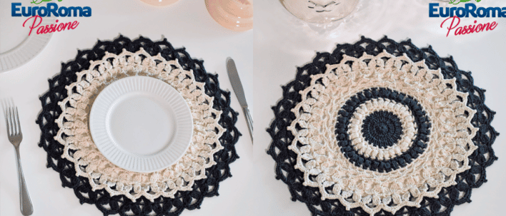 Faça o lindo sousplat elegância em crochê: Passo a passo com gráficos