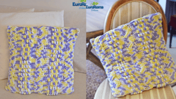 Faça a linda almofada trançada em crochê: Passo a passo com gráficos