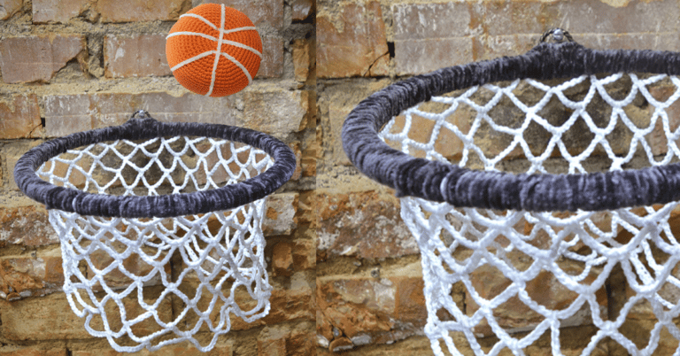 Faça o lindo kit jogo de basquete em crochê: Passo a passo da receitinha