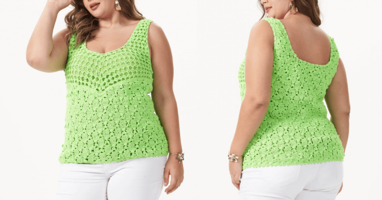 Faça a linda blusinha verde neon em crochê: Passo a passo com gráficos