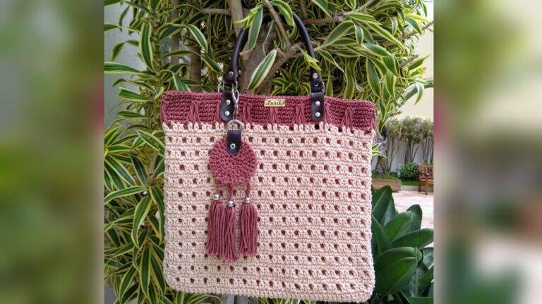 Bolsa de crochê fácil Leslie: Receita completa