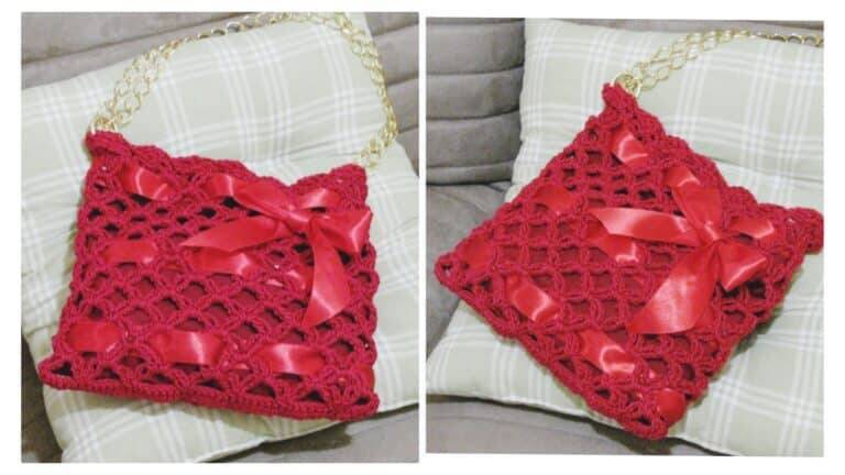 Faça a linda bolsinha de crochê: Com tutorial do  ponto