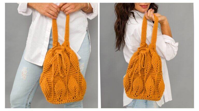 Bolsa de Crochê Folhas : Tutorial de Bolsa de Crochê para Iniciantes