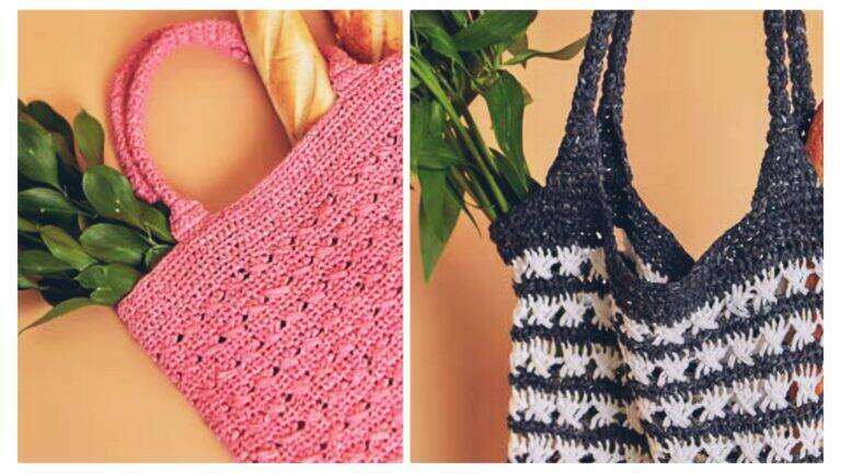 Faça Fácil Bolsa Sacola de Crochê: Receita e Gráfico