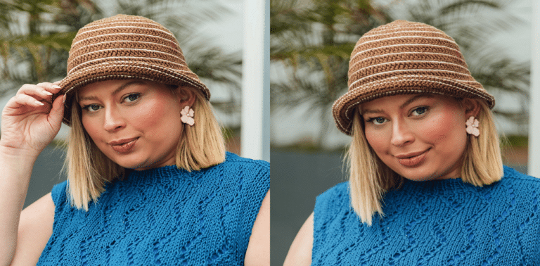 Bucket de crochê chocolate, perfeito para compor seu look !