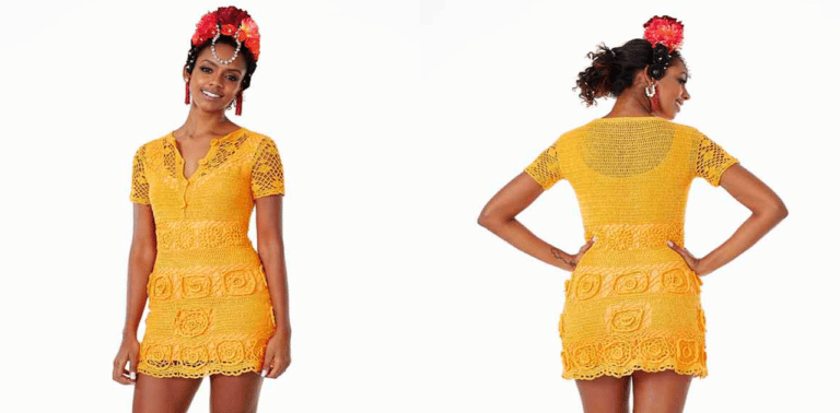 Aprenda esse belíssimo vestido de crochê cenoura: Passo a passo