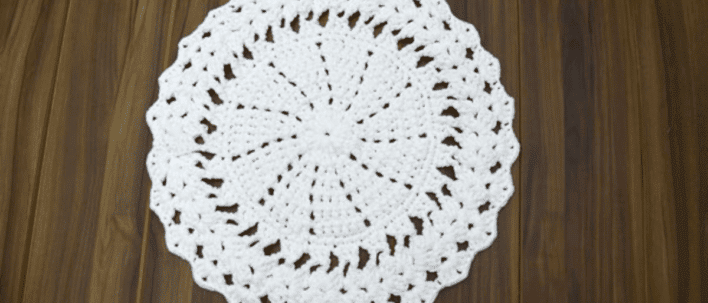 Faça o lindo Sousplat de Crochê Seda: Passo a passo com gráfico