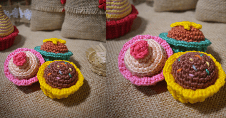 Faça os lindos Amigurumis de Docinho em Crochê: Passo a passo da receita