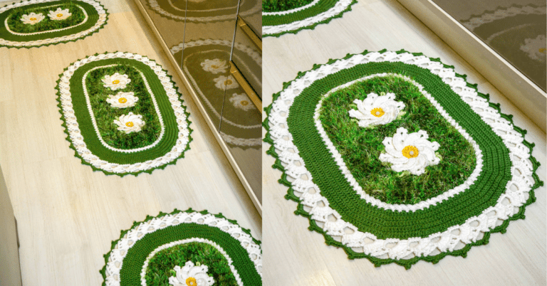 Jogo de Cozinha Luxo em Crochê: Passo a passo com gráficos