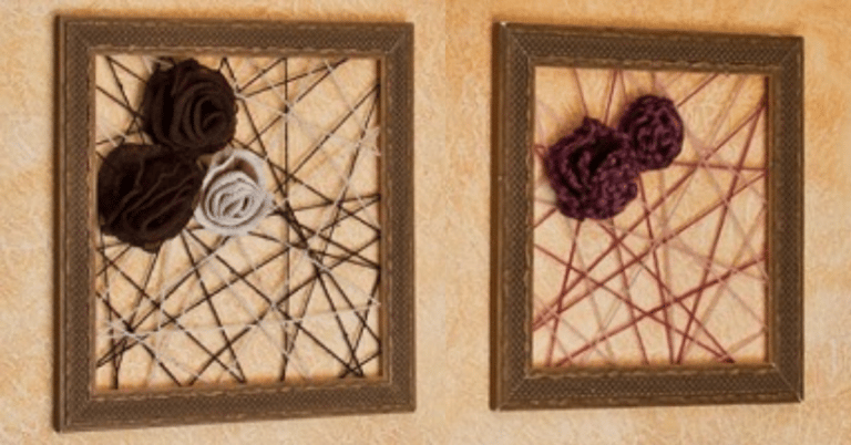 Decore a sua casa com Quadro com Flores Trabalhado no Crochê: Passo a passo com gráficos