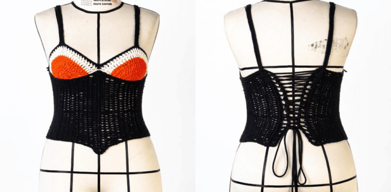 Lindo corselet de crochê : receita e gráfico