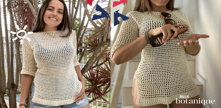 Aprenda a Blusa de Crochê Simples Bella