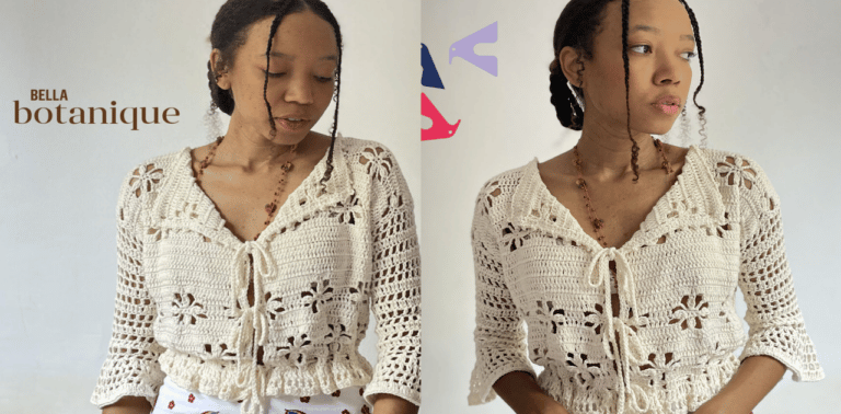 Blusa de crochê florzinha aprenda com passo a passo