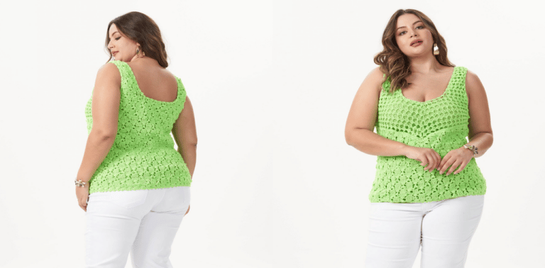 Blusa de crochê lima aprenda com passo a passo