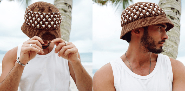 Aprenda aqui o bucket hat de crochê: receita e gráfico