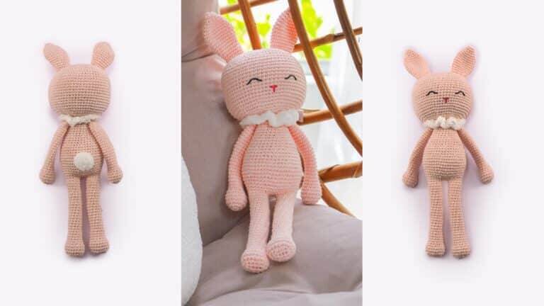 Aprenda aqui o amigurumi de crochê coelho Gabriel: passo a passo