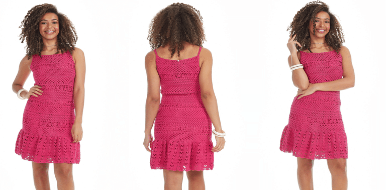 Aprenda o vestido de crochê Princesa com passo a passo