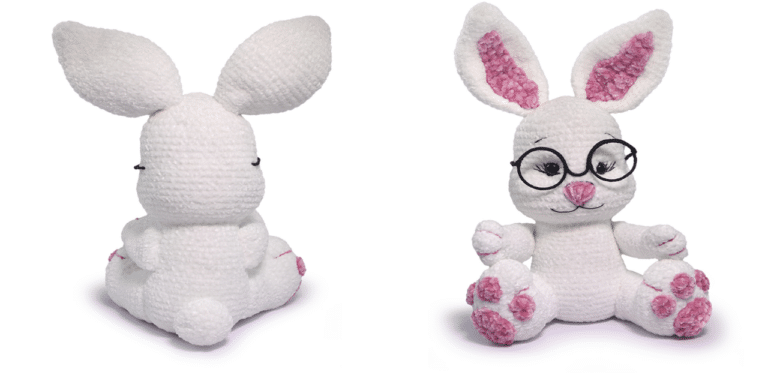 Faça o lindo amigurumi de crochê Coelhinha da Páscoa com passo a passo