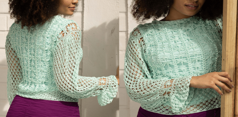 Faça a linda blusa de crochê Verde Candy: Receita e gráfico