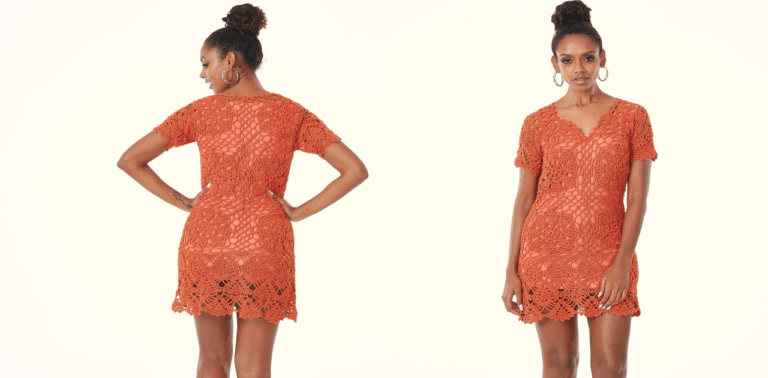 Vestido de crochê Caribe: Receita e gráfico