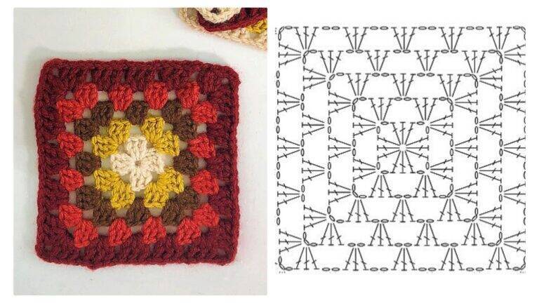 Squares de Crochê para Iniciantes: 70 Gráficos Grátis e Tutoriais Fáceis