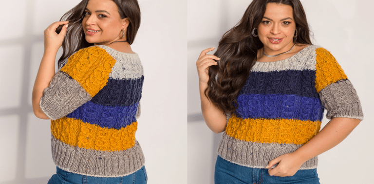 Blusa de tricô fio Magic Pull: Receita e gráfico