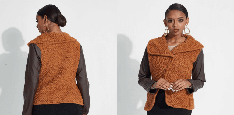 Uma jaqueta de tricô perfeita para o inverno