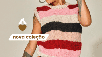 Colete de tricô listrado super estiloso veja como fazer!