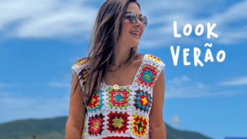 Cropped de crochê Fio PINGORUMI
