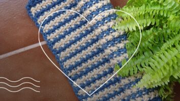 Tapete Oceano-Tapete de crochê feito com PARATAPET
